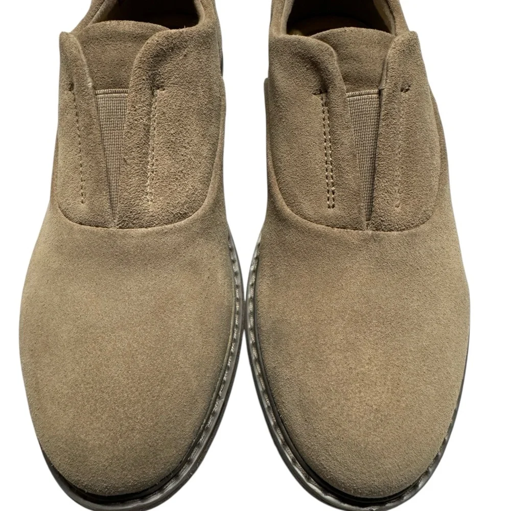 Clarks Womens Airabell Sky Gris Beige Size‎ 9.5M Slip On Casual Shoes Comfort
